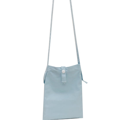 Minimalist Solid Color Canvas Crossbody Bag for Women