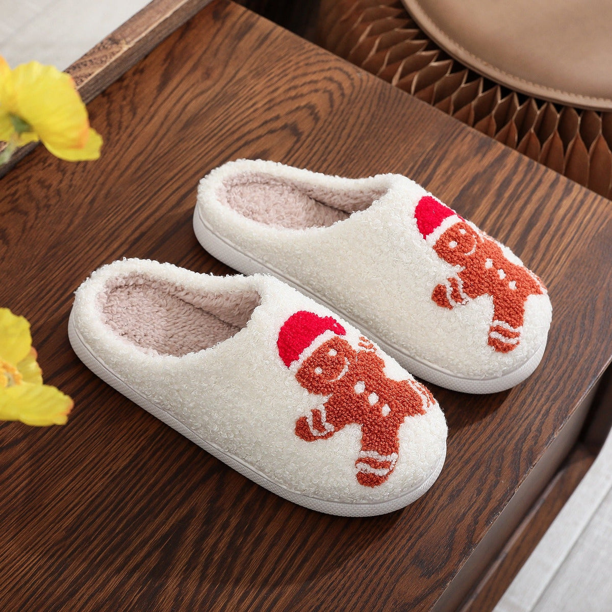 Christmas Grinch Plush Warm Indoor Slippers