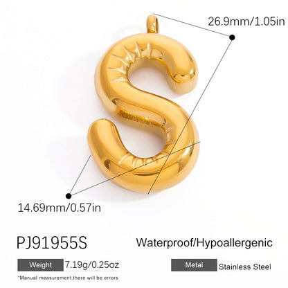 Stylish Stainless Steel Letter Pendant Jewelry