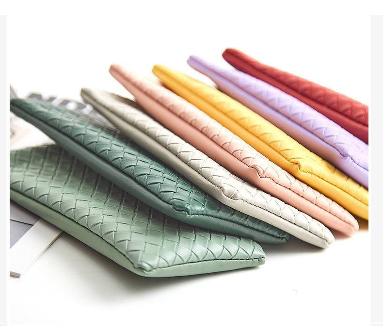 Solid Color Squeeze Top Eyeglass Pouch