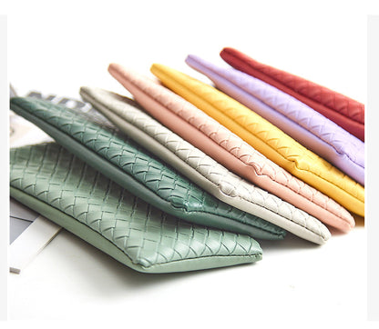 Solid Color Squeeze Top Eyeglass Pouch