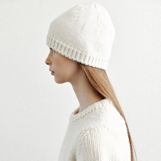 Winter Wool Beanie Hat for Women Soft and Warm