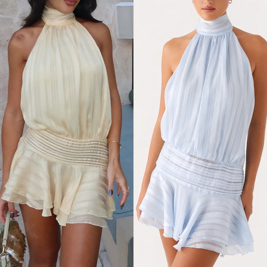 Cami Tie Back Mini Dress for Women - Elegant Summer Style