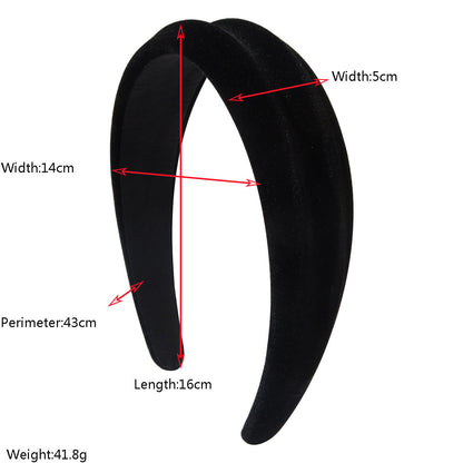Stylish Velvet Headband with Unique Textured Design