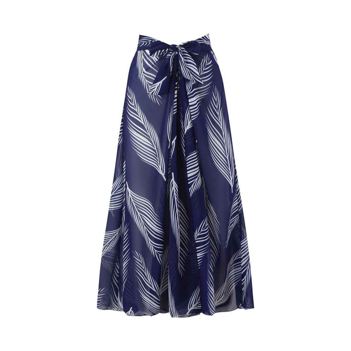 Feather Print Swimwear with Cover