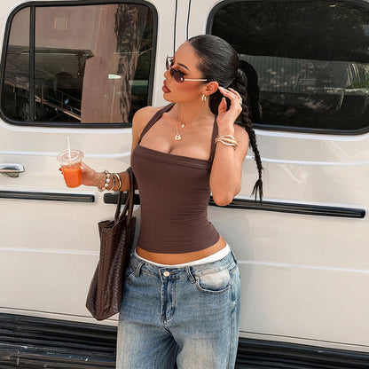Y2K Sexy Strapless Crop Top Women's Fashion