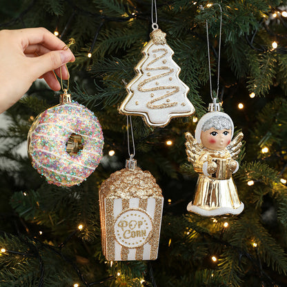 Sparkly Cartoon Charm Christmas Hanging Ornament