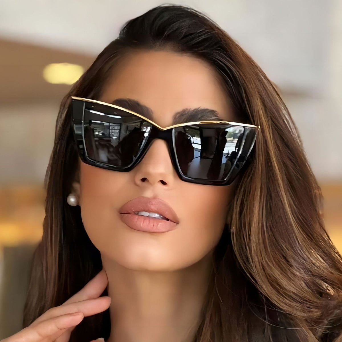 Trendy Cat Eye Sunglasses Stylish UV400 Protection