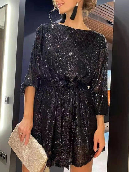 Glitter Sequin Dress for Festivals and Parties