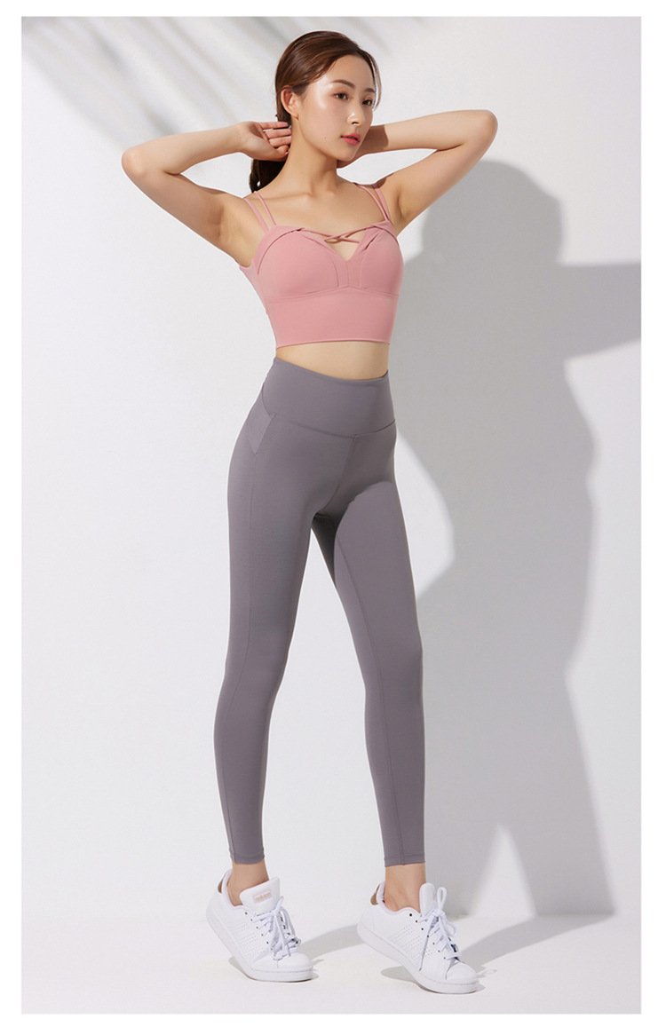 High Waist Yoga Pants Bodybuilding Hip Stretch Fitness Pants Women'S Sports Tight Running Quick-Drying Compression Pants.