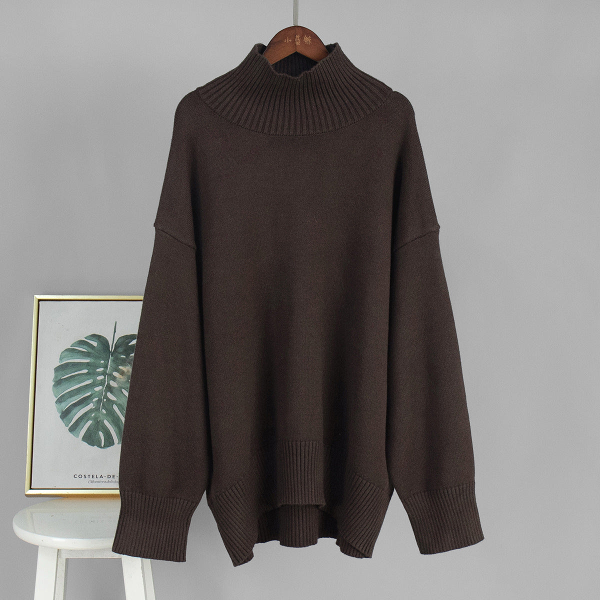 Stylish Turtleneck Knitted Sweater for Women