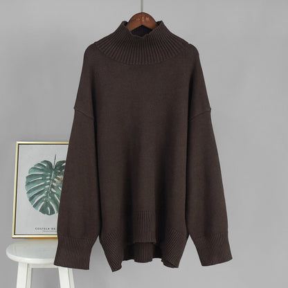 Stylish Turtleneck Knitted Sweater for Women