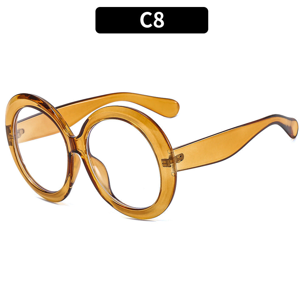 Round Frame UV400 Sunglasses Stylish Retro Fashion