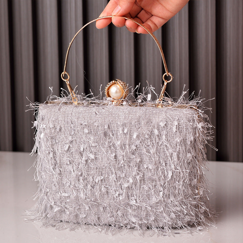 Trendy Boho Fringe Evening Handbag Stylish Party Purse