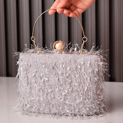 Trendy Boho Fringe Evening Handbag Stylish Party Purse