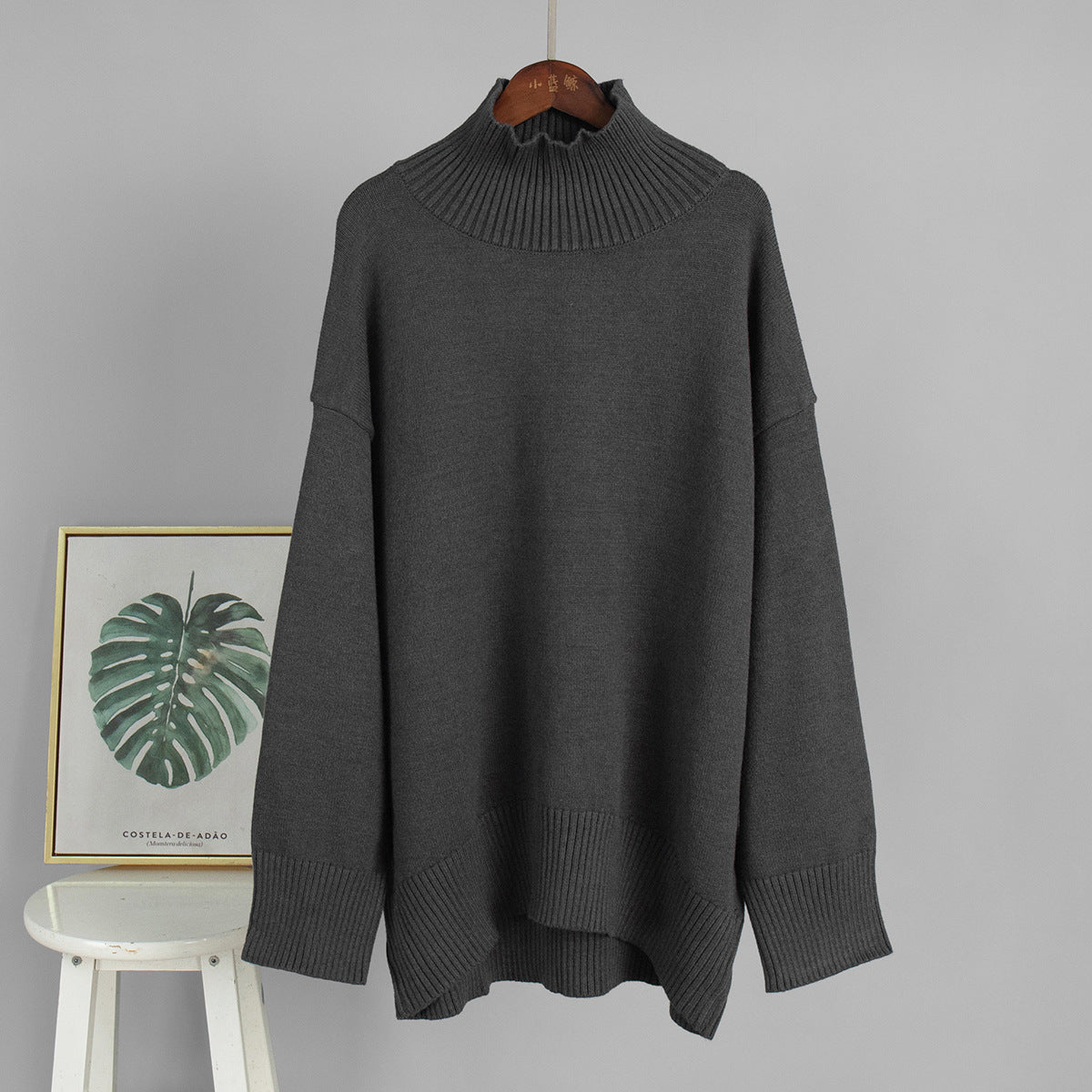 Stylish Turtleneck Knitted Sweater for Women