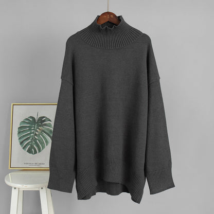 Stylish Turtleneck Knitted Sweater for Women