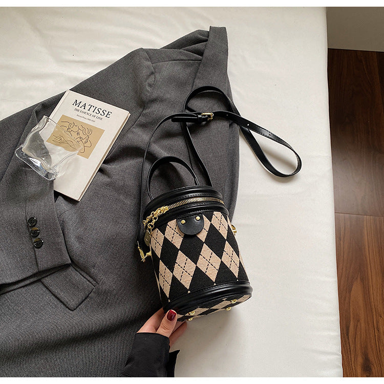 Trendy Quilted Bucket Bag for Women in Various Colors