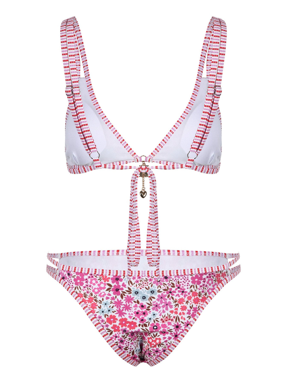 Trendy Floral Printed Bikini Swimwear