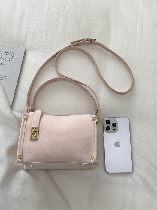 Trendy Candy Color Mini Tote Bag Stylish Commuter Bag
