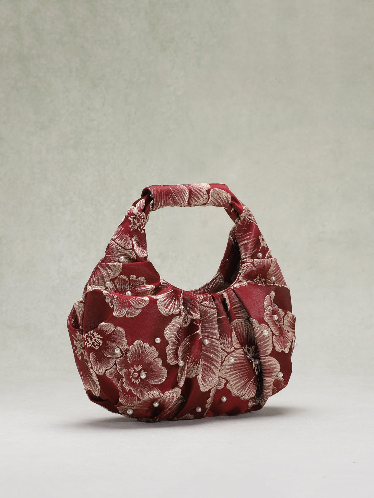 Vintage Floral Print Chinese Style Fabric Handbag