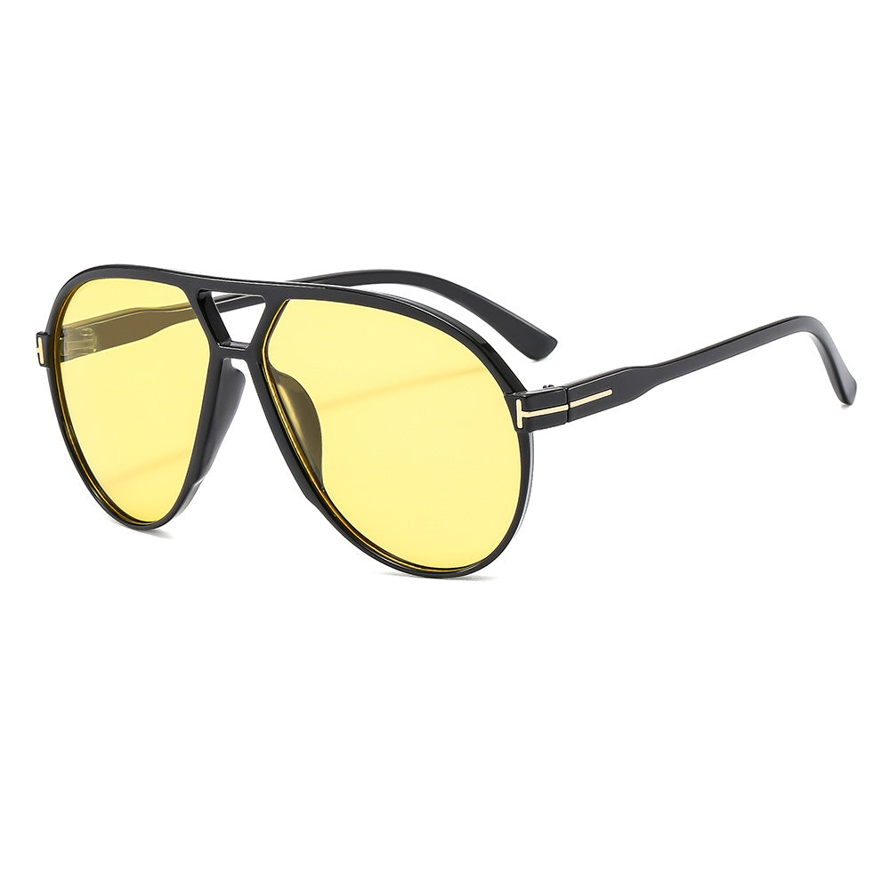 Trendy Oversized Square Sunglasses with UV400 Protection