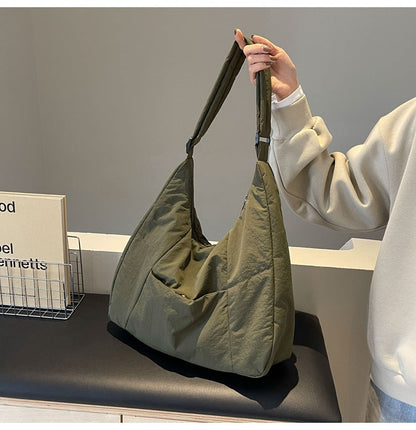 Casual Nylon Tote Quilted Crossbody Bag