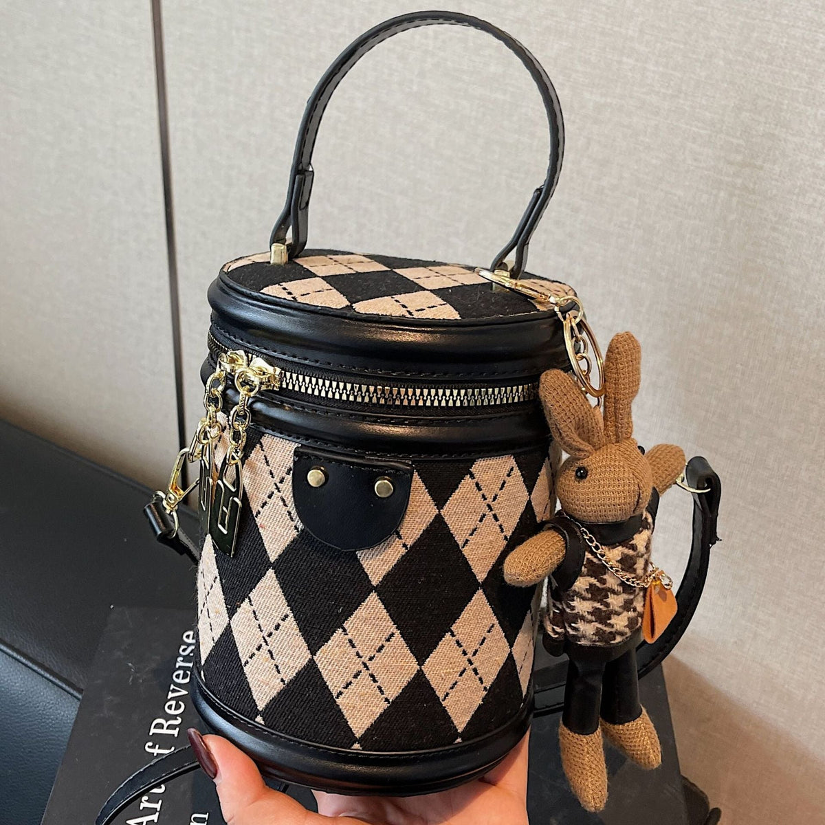 Trendy Quilted Bucket Bag for Women in Various Colors