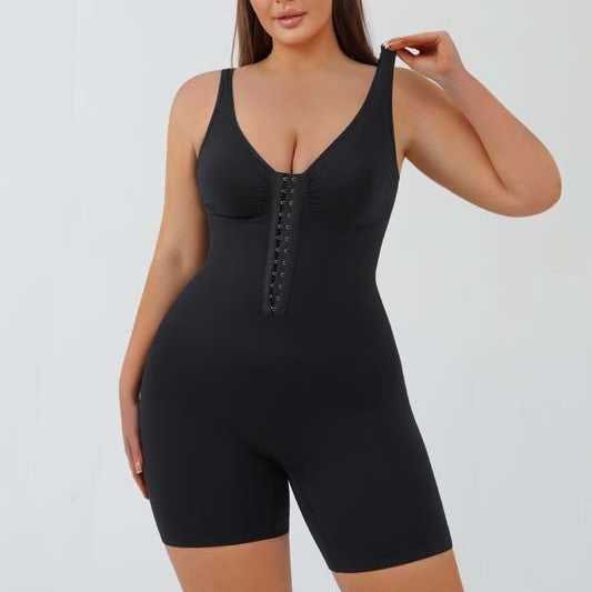 Plus Size Body Shaping Bodysuit With Wide Straps