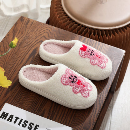 Christmas Grinch Plush Warm Indoor Slippers