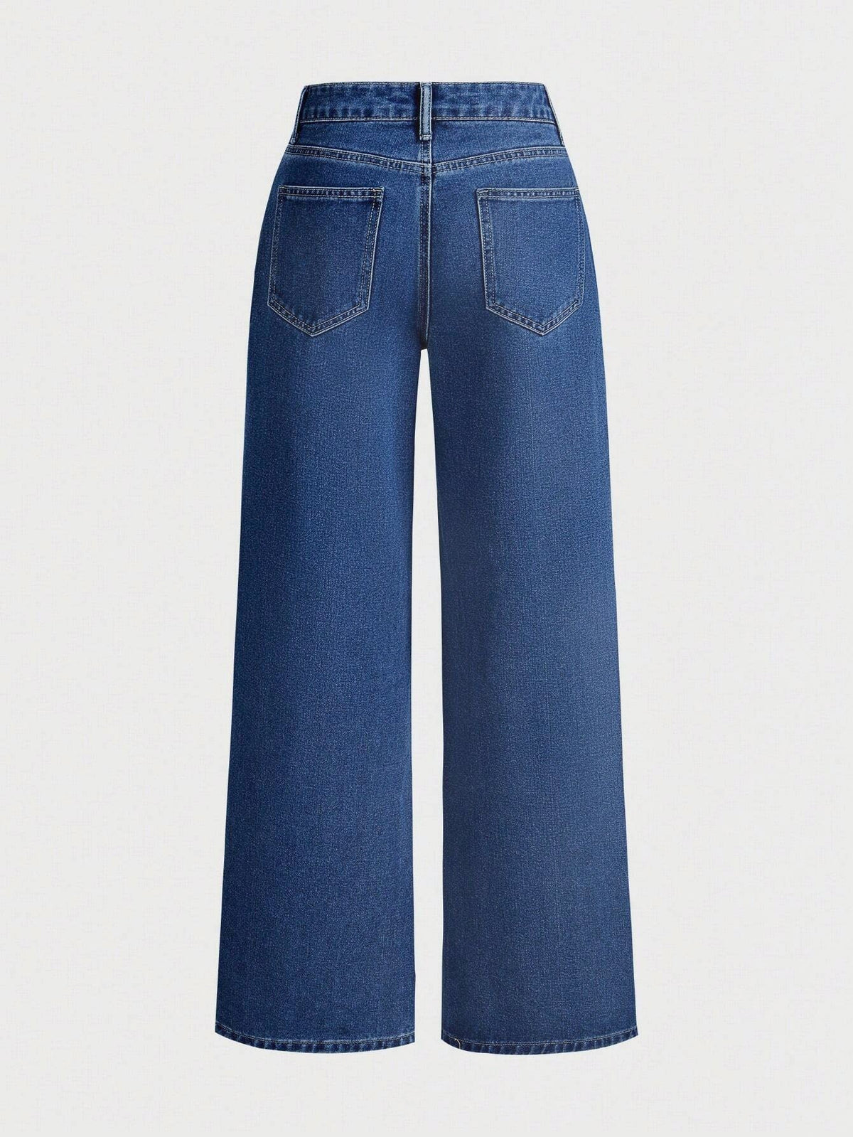 Elegant Bow High Waist Wide Leg Jeans