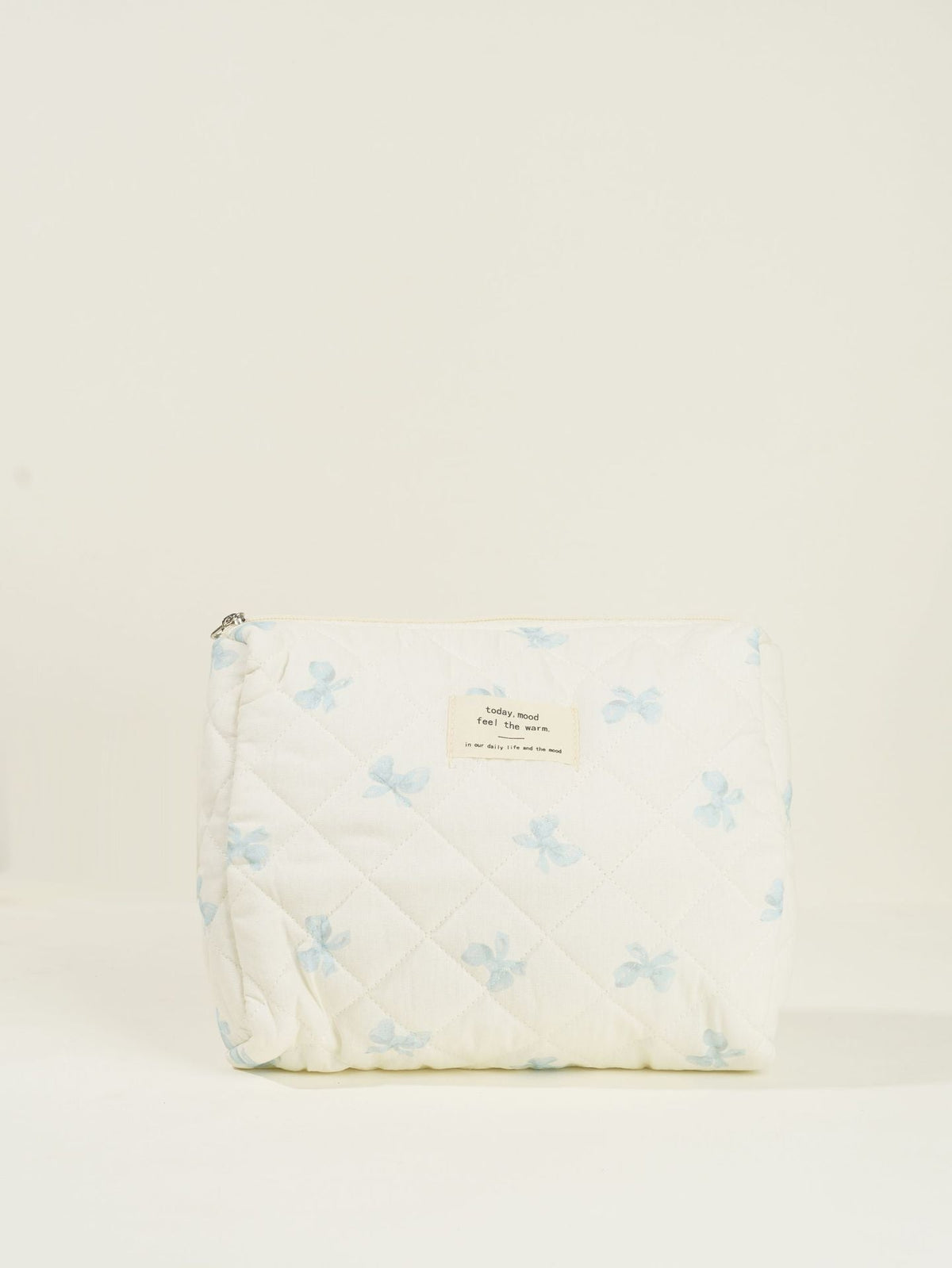 Butterfly Floral Print Puffer Make Up Bag