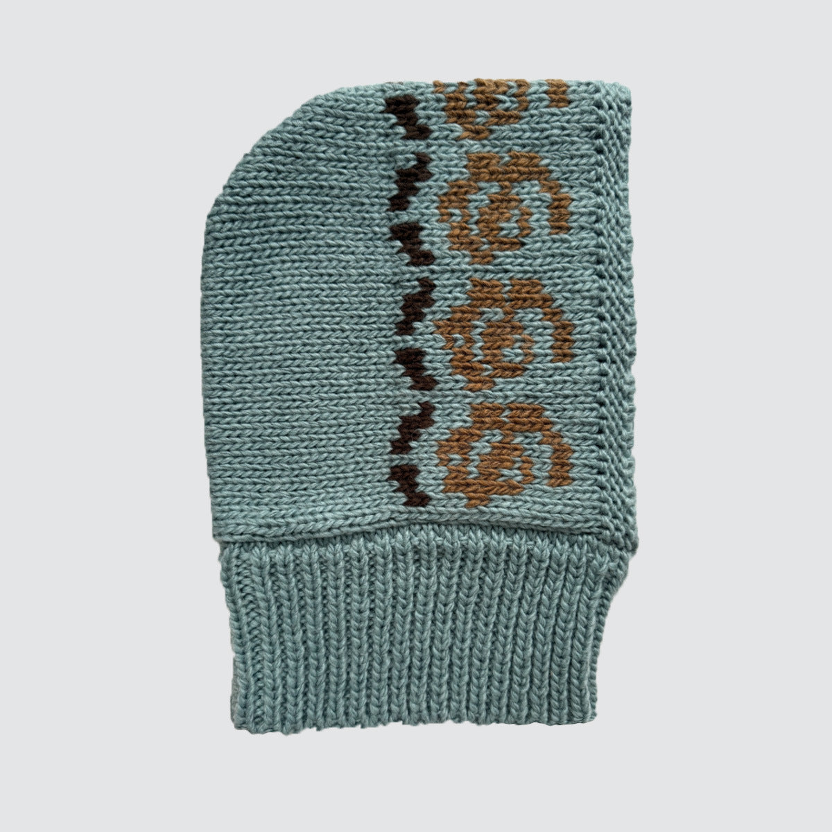 Textured Wool Blend Rose Pattern Beanie with Neck Warmer