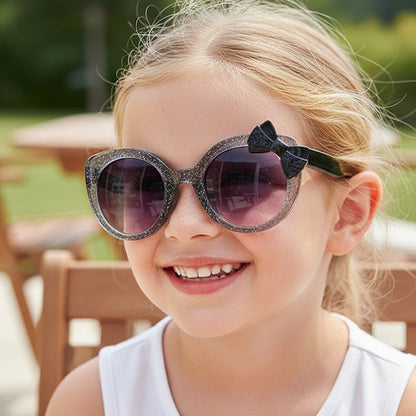 Cute Kids' Butterfly Knot Sunglasses UV400 Protection
