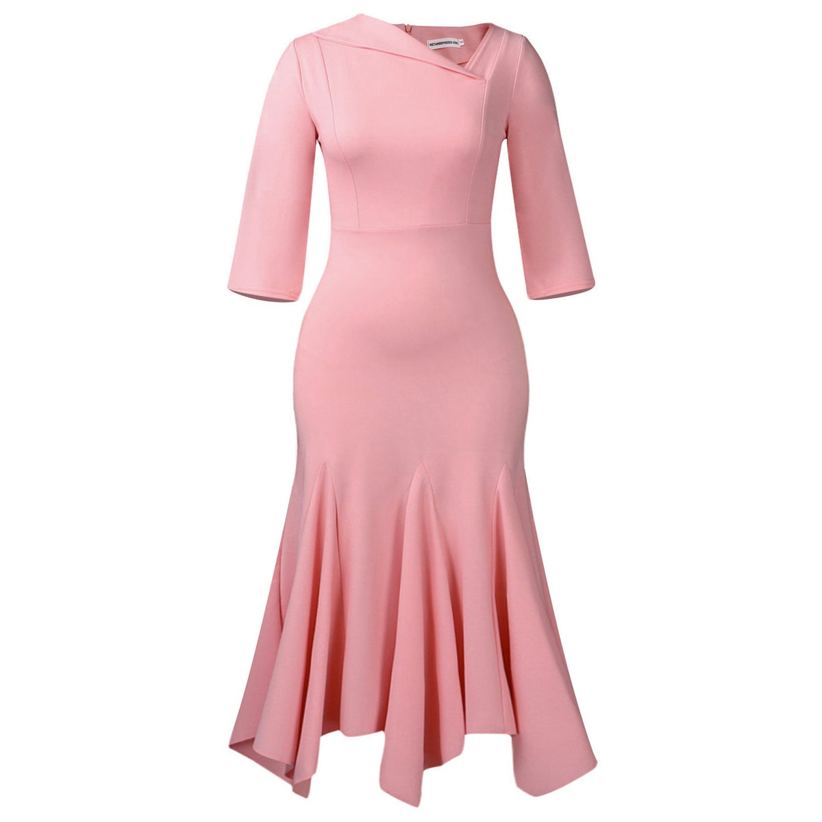 Elegant Off-Shoulder Bodycon Dress In Solid Colors