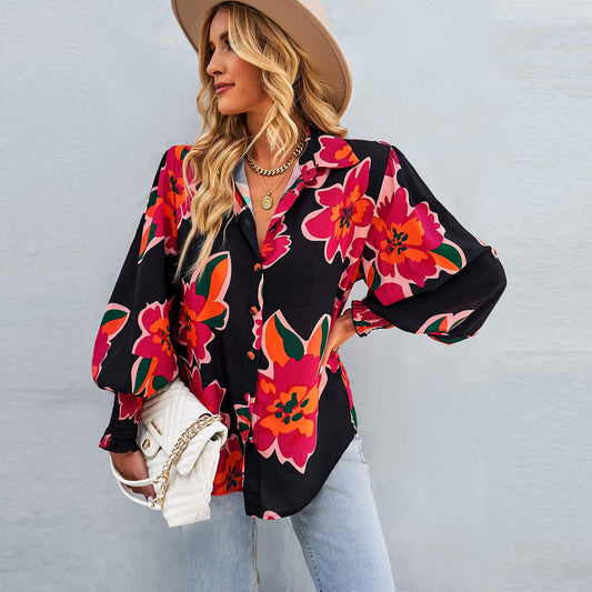 Stylish Commuter Women'S Shirt Winter Long Sleeve Versatile Top