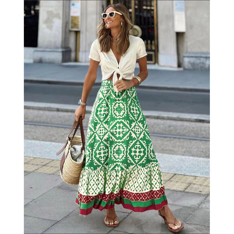 New Fashion Positioning Skirt Ins Casual Loose Holiday Skirt Women