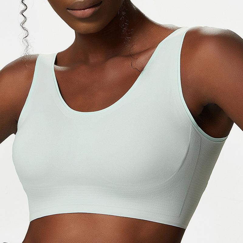 Sports Bra Female Buckle Yoga Bra Seamless Yoga Bra