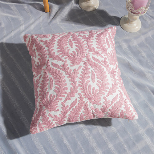 Towel Embroidered Cushion Cover Pillow Cover 45X45 Cotton Canvas Backrest Sofa Fresh Nordic Fashion