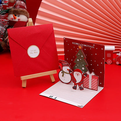 Creative Christmas 3D Pop Up Greeting Card