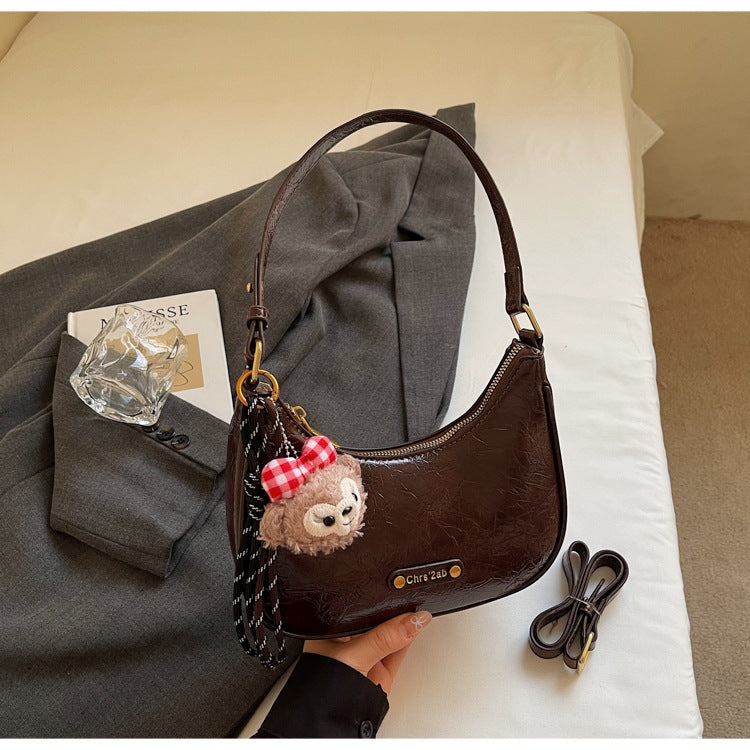 Trendy Casual PU Shoulder Bag for Women