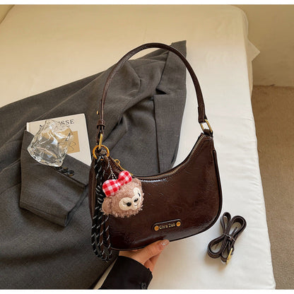 Trendy Casual PU Shoulder Bag for Women