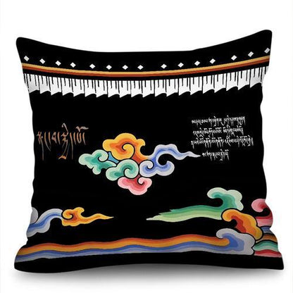 Tibetan Ethnic Style Thangka Cushion Pillow
