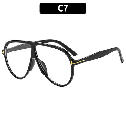 Trendy Large Frame Sunglasses Fashionable Outdoor UV Protection