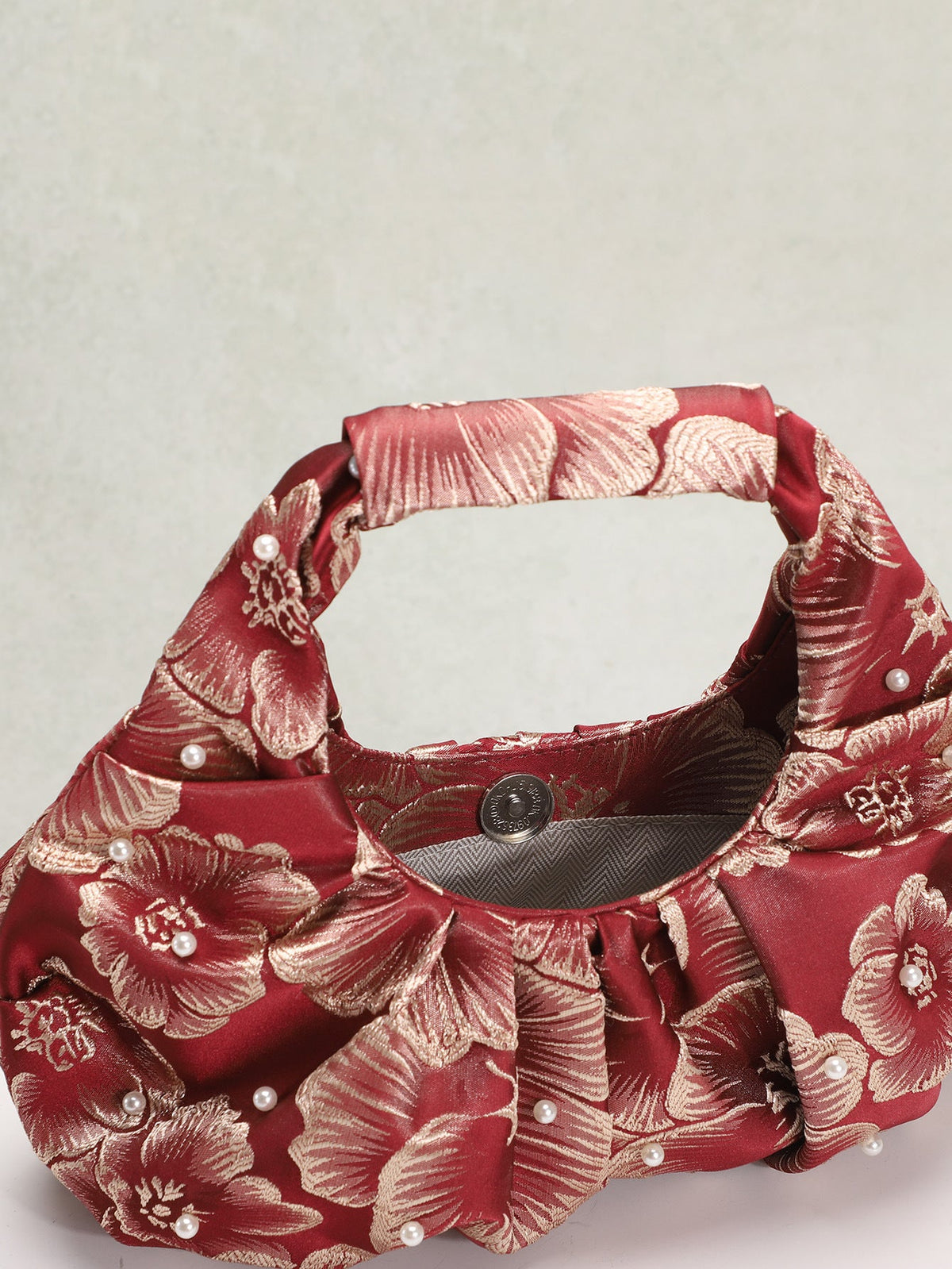 Vintage Floral Print Chinese Style Fabric Handbag