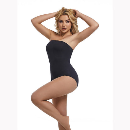 Seamless Wrap Bodysuit With Waist Control And Adjustable Features