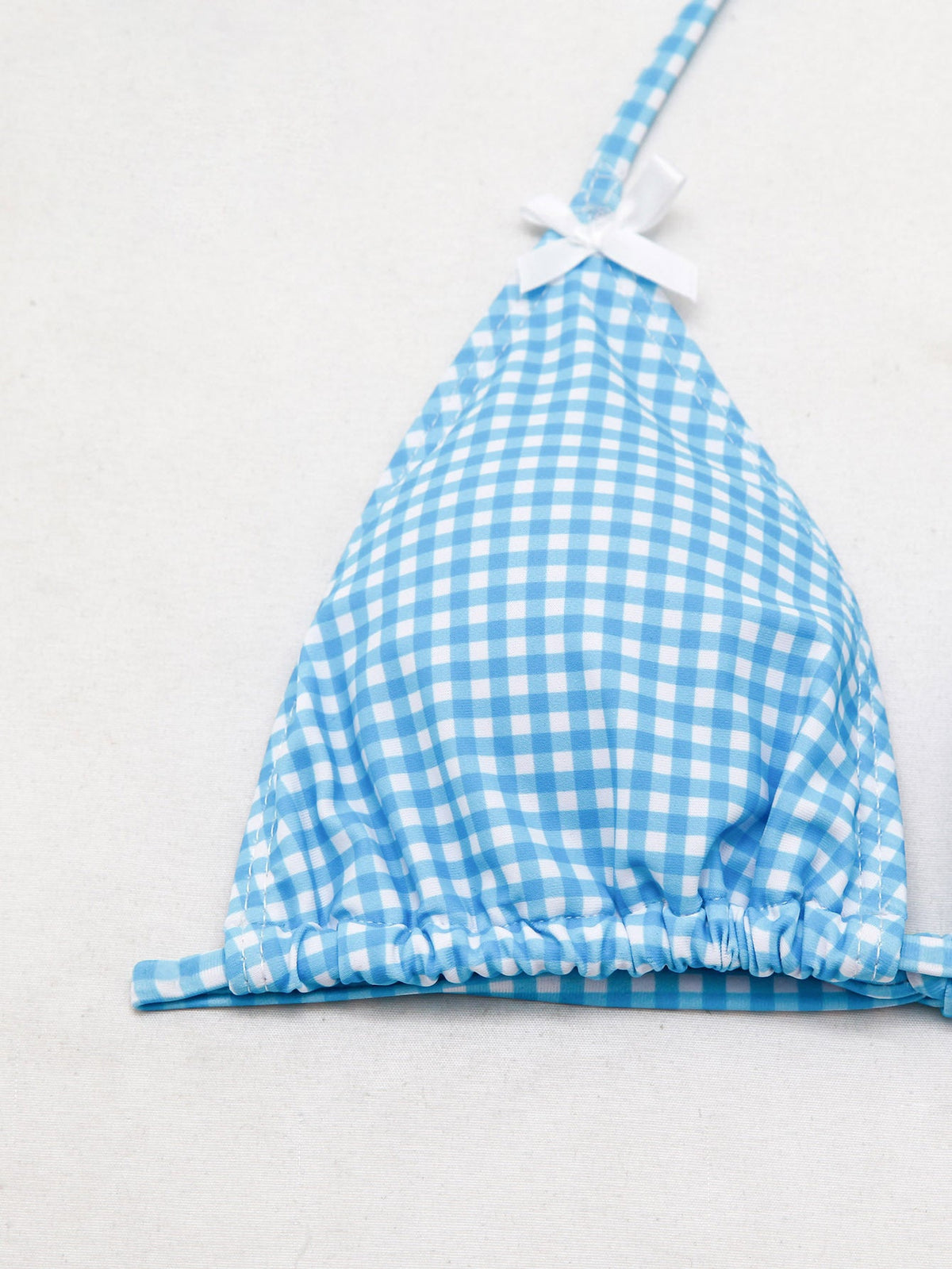 Cute Floral Gingham Bikini Swimwear