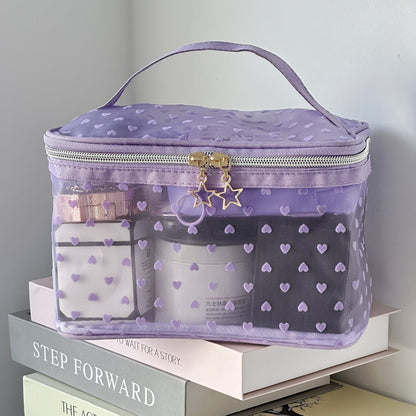 Love Mesh Large Capacity Make Up Bags