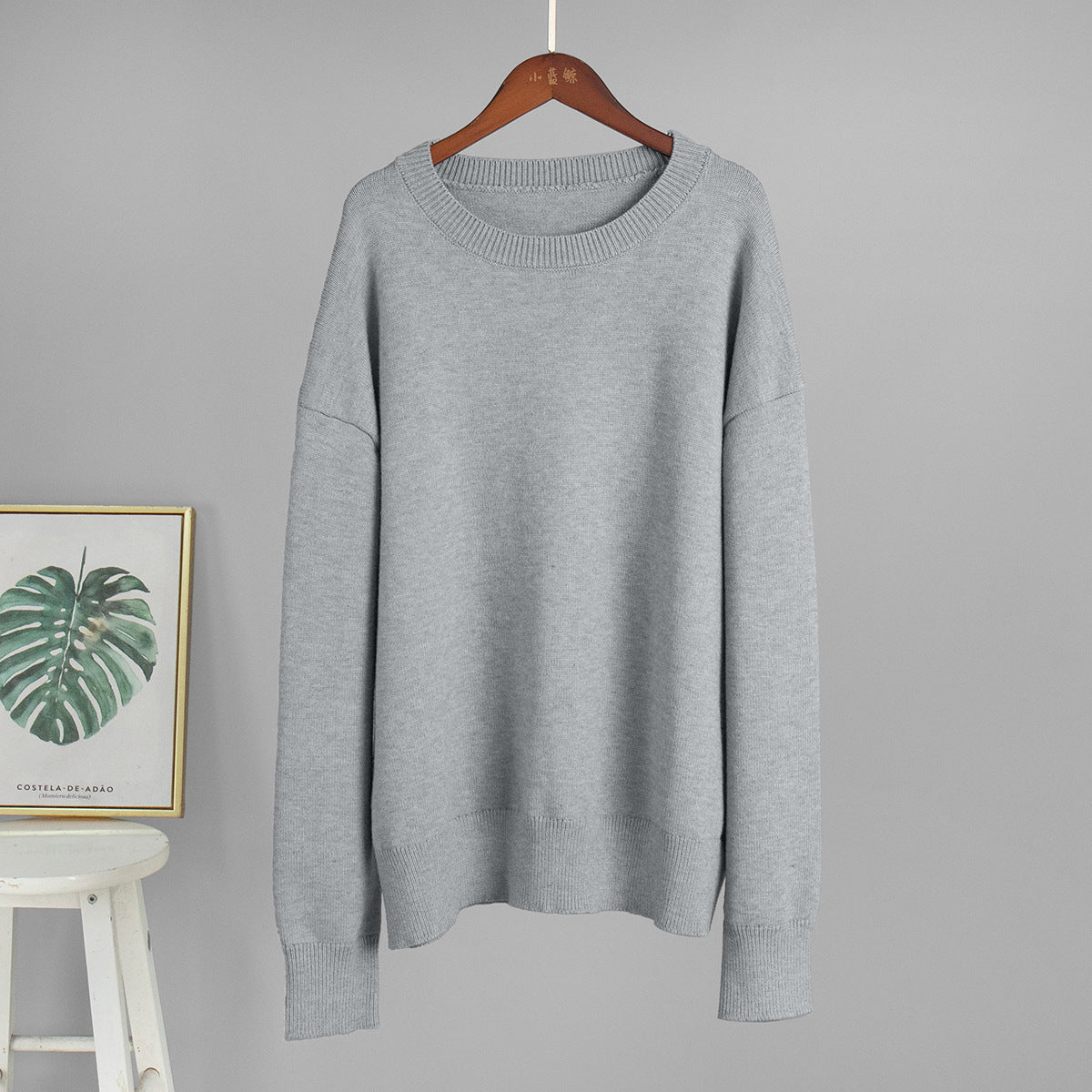 Cozy Crew Neck Knitted Sweater Casual All-Season