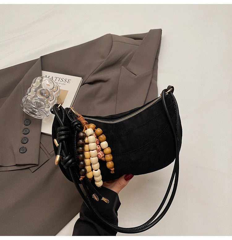 Vintage Style Shoulder Dumpling Bag for Women